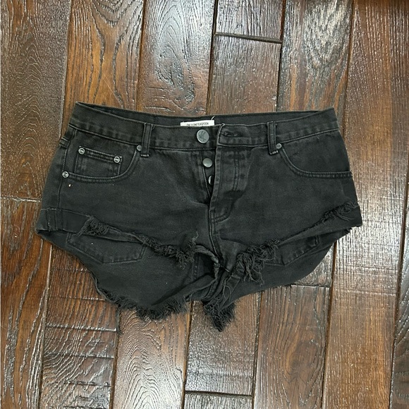 One Teaspoon Denim Shorts Size 29 - Picture 2 of 9